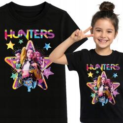 Miłym Druczkiem Póló Huntrix Kpop Demon Hunters Démonvadász Póló Fekete 128 cm (HUNTRIX)