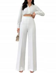 Shein L Elegáns Egyenes Szárú, Magas Derekú Nadrág