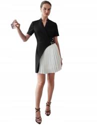 Shein L Pliszírozott Ruha Kétrétegű