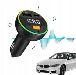  Fm Transmiter Bluetooth 5.3 autós usb-c gyorstöltő mp3 Adapter (C9 TRANSMITER 7 KOLORÓW)
