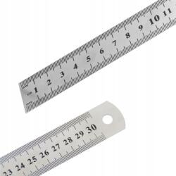 Decortrend Mérővonalzó Fém Kétoldalas 30 CM 12 Hüvelyk Erős Minőség Rugalmas (6314513)