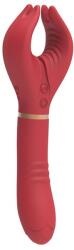 Passion Labs Lothus Vibrator, 7+7 Vibration Modes, Silicone, Magnetic USB, Red, 21.5 cm Vibrator