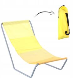 ADGO Kerti Napozóágy Hordozható Összecsukható Hordtáska Fém Sárga (ADG.LEZ4993)