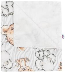 NEW BABY Suport impermeabil din flanel New Baby zoo (CAR-49769) Saltea de infasat