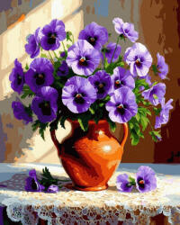 iPicasso Set pictura pe numere, cu sasiu, Florile de fiecare zi, 40x50 cm (PC40501503)