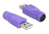 Delock PS/2 anya - USB-A apa adapter (DL65461) (DL65461)