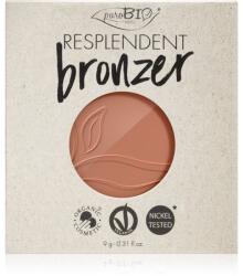 puroBIO Cosmetics Resplendent bronzosító utántöltő árnyalat 03 Beige Brown 9 g