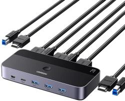 UGREEN CM664 HDMI 2.0 Switch KVM 2-in-1 4K 60Hz (15707)