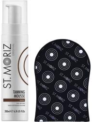 St. Moriz Professional Önbarnító készlet, sötét gyorsan száradó hab, 200 ml, Velvet kesztyű