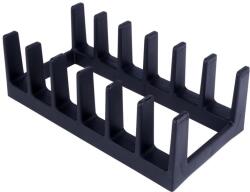 Vilde Tartó tányérokhoz/fedőkhöz, Vilde, Műanyag, Fekete, 28 x 15 x 9 cm (229084)