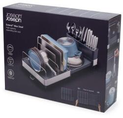 Joseph Joseph Extend edénylefolyó, Joseph Joseph, rozsdamentes acél/műanyag, grafit/ezüst, 38, 7-67x35x18, 8cm, evőeszköztartóval (851690)