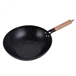 Kinghoff KH 1983 wok, 30 cm, finisaj marmură, inducție, negru (KH 1983)