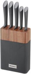 Klausberg Set cuțite Klausberg KB 7979, 6 piese, Oțel inoxidabil, Suport, Grafit/maro (KB 7979)