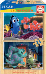 Educa Puzzle Educa din 2 x 25 de piese - Nemo and Monsters (EDU18597) Puzzle