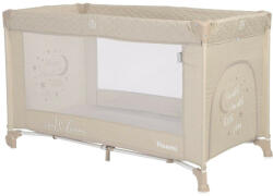 Lorelli Noemi 1 fix utazóágy - Fog Beige Star - pepita