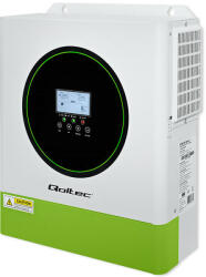 Qoltec Hibrid Off-Grid Napelemes Inverter 3500W | 100A | 24V | MPPT | BMS | Wi-Fi opció | Sinus | Teljesítménytényező 1.0