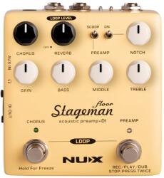 NUX - NAP-5 Stageman Floor akusztikus preamp és DI pedál looperrel