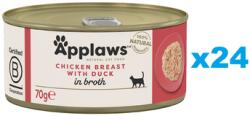 Applaws Cat Csirkemell kacsával húslevesben 24x70g