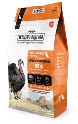 Wiejska Zagroda Monoprotein Pulyka száraztáp kutyáknak - S/M szemcseméret, 6 kg
