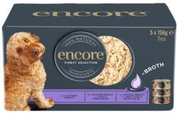 Encore Dog Finest Selection in Broth Multipak 5x156 g mix ízek csirkével húslevelben