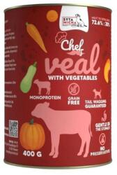 Syta Micha Chef Monoprotein Borjúhús z warzywami 400 g nedves táplálék kutyák számára