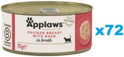 Applaws Cat Csirkemell kacsával húslevesben 72x70g