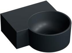 Omnires Ovo M+ mosdótál 33x34 cm sarok klasszikus-mosdótálak fekete matt OVO335UWLBLV (OVO335UWLBLV)