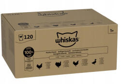 Whiskas Whiskas Baromfilakoma 120x85g Nedves Eledel Felnőtt Macskáknak Zselés Töltelékben