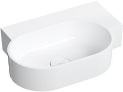 Omnires Ovo M+ mosdótál 55x38 cm ovális mosdótálak fehér fényes OVO555UWPBP (OVO555UWPBP)
