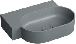 Omnires Ovo M+ mosdótál 55x38 cm ovális mosdótálak szürke/kő matt OVO555UWLAG (OVO555UWLAG)