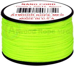 Atwood Rope Mfg ARM 36 NANOCORD 0, 75mm. 300' Neon Zöld NS18-NEON ZÖLD (NS18-NEON GREEN)
