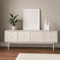 WIPMEB MARLEN TV szekrény 155 cm, kasmír, bordázott