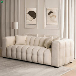 Mebel Elite Krémszínű háromszemélyes kanapé. MODERNO