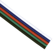 Avide Színes vezeték - RGB+W LED szalag bekötéséhez, toldásához (fekete/zöld/piros/kék/fehér) - 5 eres (ABLS12V-5WIRE)