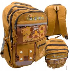 Xuetong Iskolai hátizsák Kapibara Többrekeszes Nagy Iskolatáska Tágas (Tornister Szkolny Solidny Pojemny Podrózny)