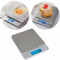  Konyhai Ékszermérleg Max 500g Ezüst Precíziós Digitális 0, 5kg-ig 0, 1g (NB-86338 Waga Jubilerska Srebrna Do 500g)