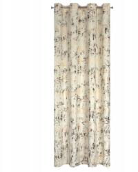 Eurofirany Függöny 140x250 krémszínű velúr, arany nyomott mintával (401724)