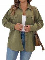 Shein 1XL-ES Hosszú Ujjú Ing Aszimmetrikus Alsó Résszel