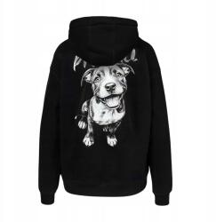 Pitbull Pit Bull Női Kapucnis Pulóver Puppy Black, Fekete, XL (175061900004)