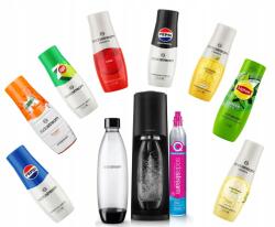 SodaStream Szódagép Sodastream Terra fekete palack Gyümölcslé patron