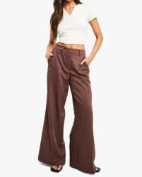 Boohoo Barna Bővíthető Nadrág Szár T41 B17__S