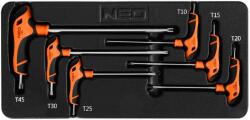 NEO TOOLS 84-264 torxkulcs készlet T-markolat, műhelykocsi tálcával, 6db (84-264)
