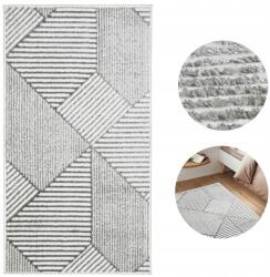 e-floor Szőnyeg Szőnyegszőnyeg Puha Modern 67x120cm Szürke Glamour Hálószobába (EF0265)