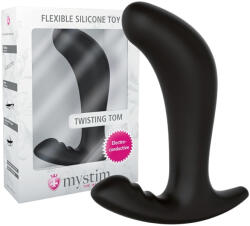 mystim Twisting Tom - elektro anál dildó (fekete) (05298340000)