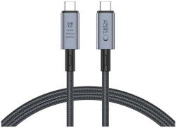 Tech-Protect Ultraboost Max szürke Type-C USB4 kábel PD240W 100CM (5906302308989)