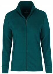 Volcano Női vékony türkiz Polár pulóver állógallérral, Slim Fit szabású Volcano F-moya M (L01164)