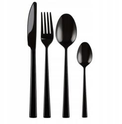 KULIG Ebédlő evőeszköz szett 6 személyes Piano Black (1968 CZARNE PROSTE ŚWIĘTA WIGILIA KOMPLET)