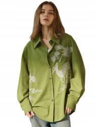 Shein M Női Ing Hímzett Rng Applikációval