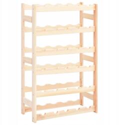 VidaXL Állvány 30 palack bor számára, fenyőfa (286194)