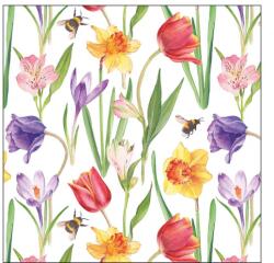 Ambiente Flowers in spring papírszalvéta 25x25cm, 20db-os